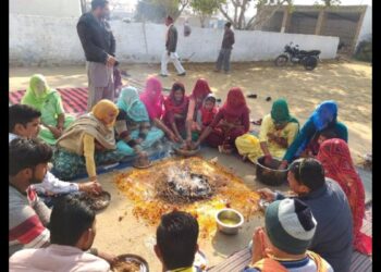 डाली बाई मूर्ति स्थापना अनुष्ठान का शुभारंभ